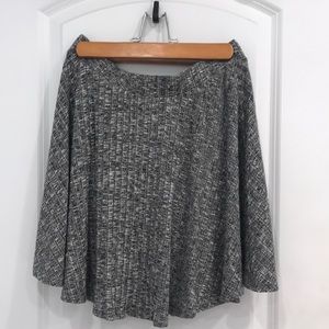 Forever 21 Grey Skater Skirt Size L
